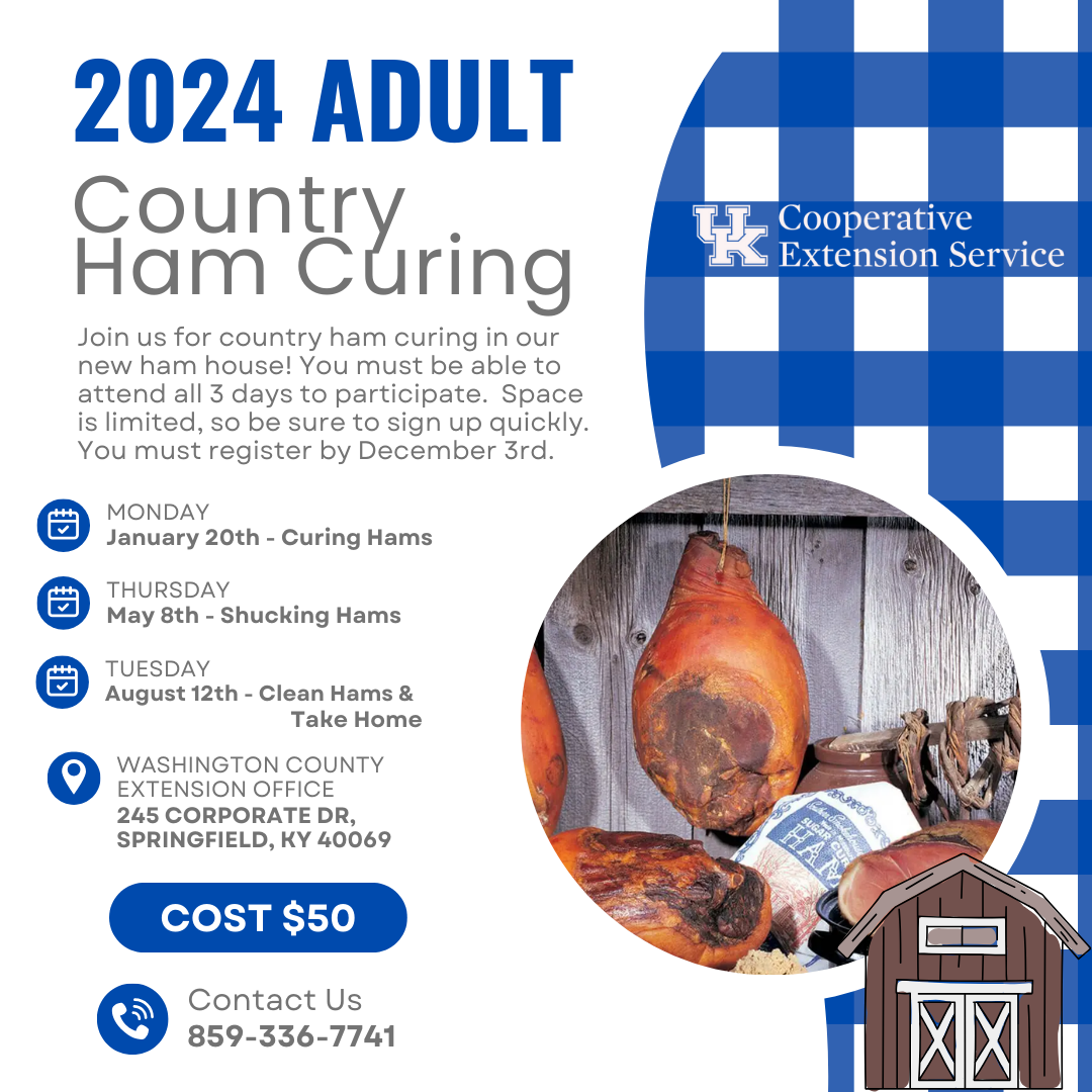 2024 ADULT Country Ham Curing Information