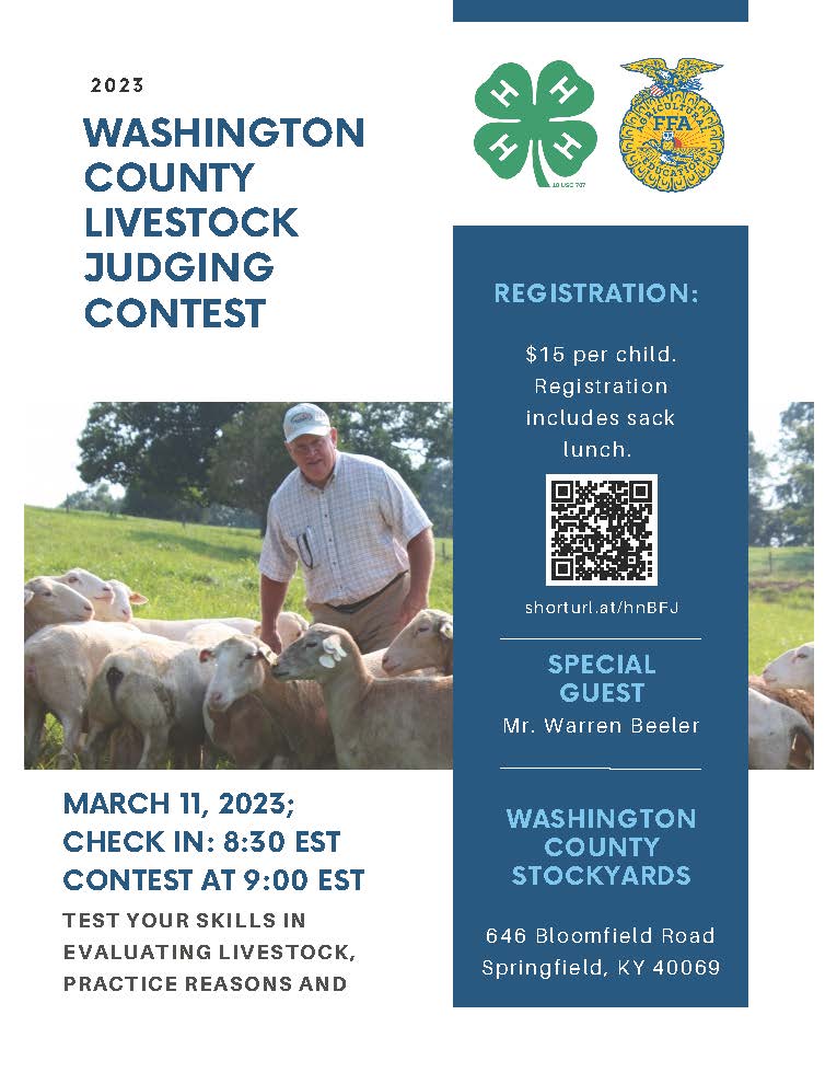 2023 Livestock Judging Contest