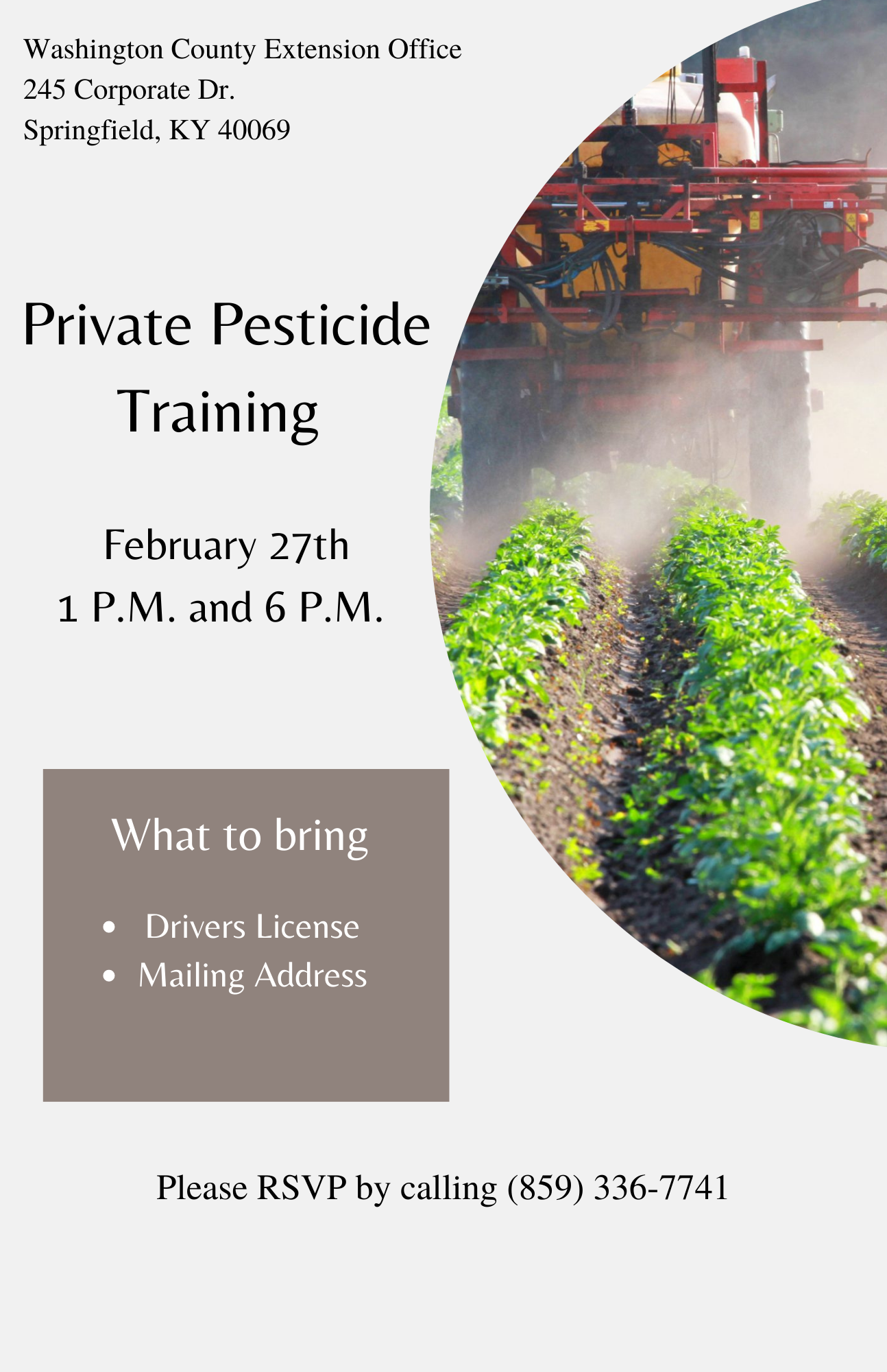 Pesticide Training 2023