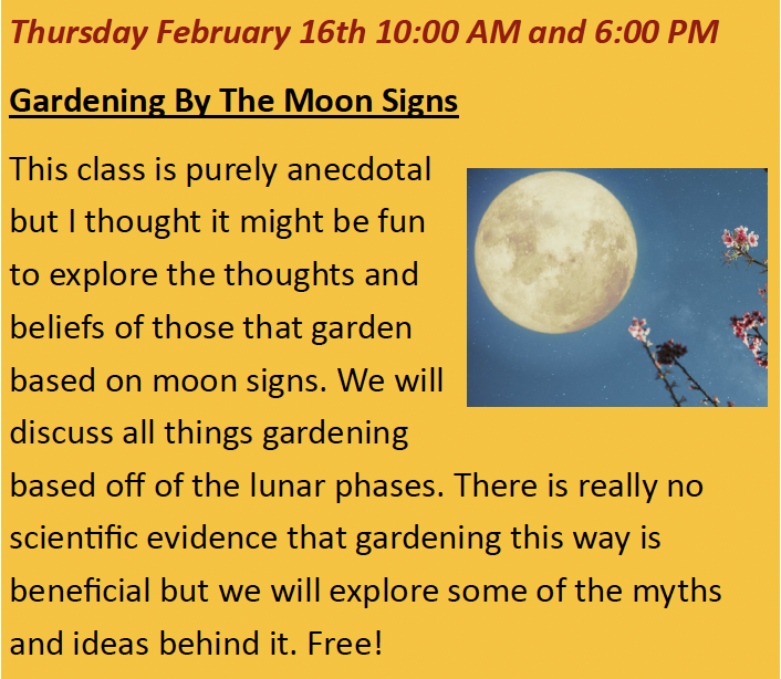 Gardening By The Moon Signs