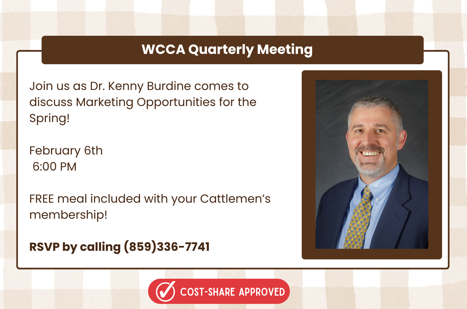 WCCA Quarterly Meeting - Kenny Burdine