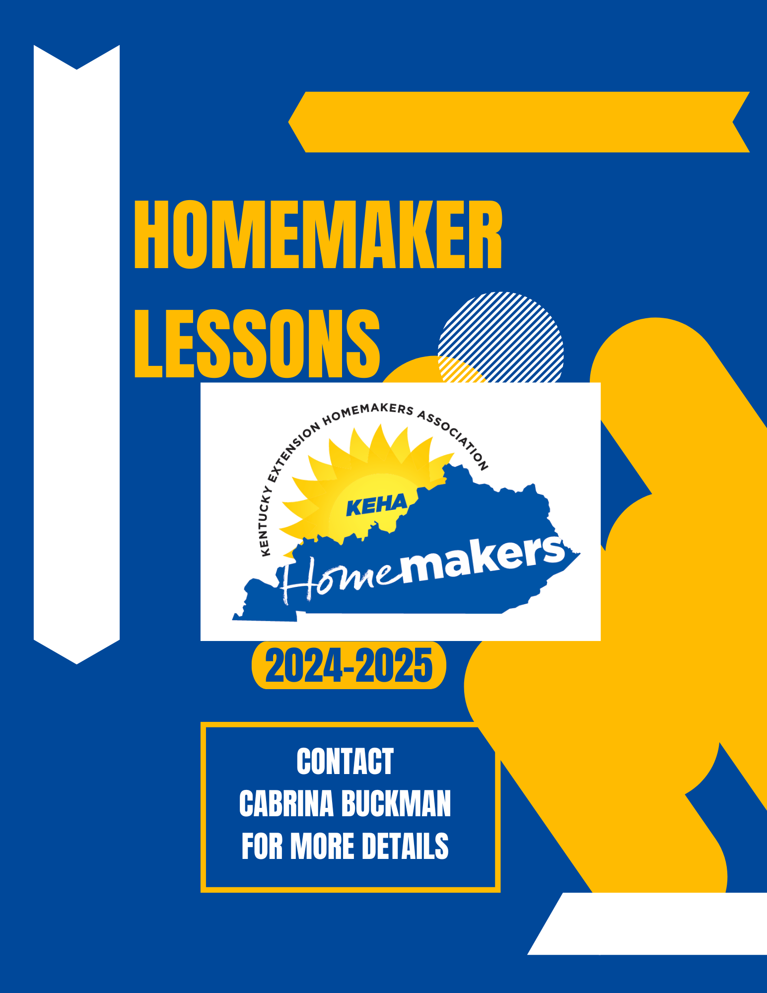 Homemaker Lessons Flyer