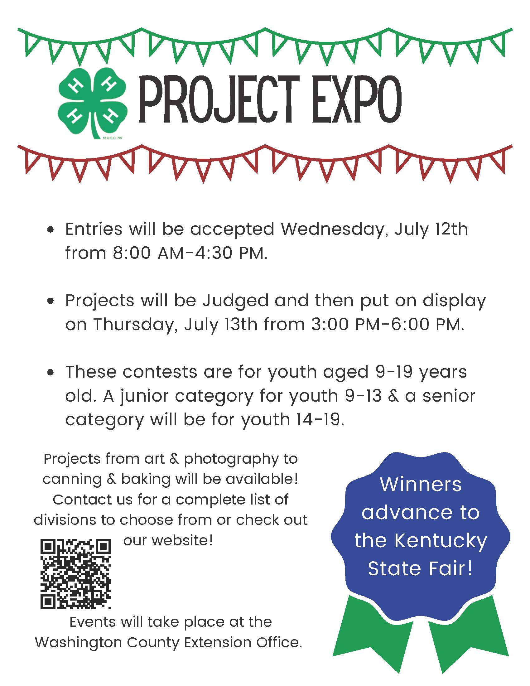 Enter your project for Kentucky State Fair Consideration!